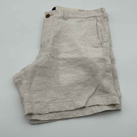 J.Crew Linen Shorts Size W34 7” Beige - Picture 10 of 14